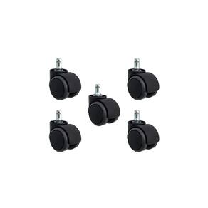 Kit 5 Rodinhas Squadroni Para Cadeira Anti Risco Roda Silicone Pu