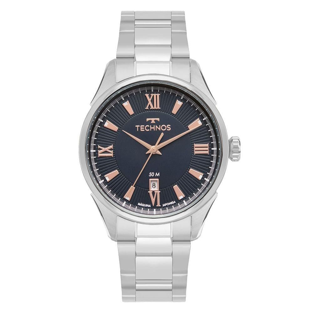 Relógio Technos Masculino Executive Prata - 2115tyd/1a 2115tyd/1a