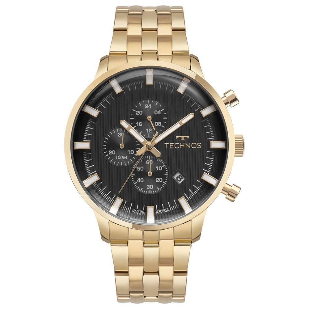 Relógio Technos Masculino Grandtech Dourado - Js15enq/1p Js15enq/1p