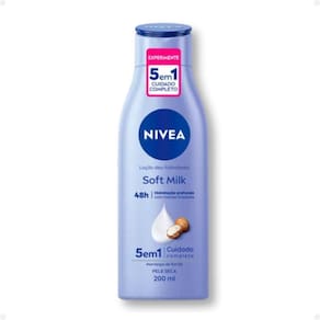 Loção Deo-Hidratante Nivea Soft Milk 5 Em 1 48h 200ml