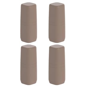 4x Porta Escova de Dente Banheiro Viagem OU Aura Marrom