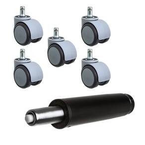 Kit 5 Pçs Sq90 Hga Cinza C/Capa Pista Pu Grafite + Pistão Gás Coluna Universal Classe 3