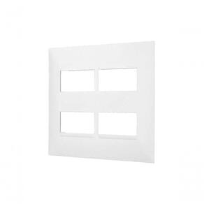 Placa 2+2 Postos Separados 4x4 Branca 618514bc