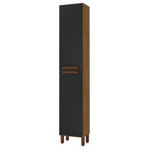 Paneleiro Monza 40cm 2 Portas Freijó-chumbo - Indékes Freijó-chumbo