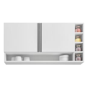 Armário Aéreo Vanessa 2 Portas 105 Cm Branco Ajl