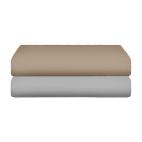 Kit Com 2 Lençol De Malha King Com Elástico 100% Algodão - Linha Casa - Kit 4