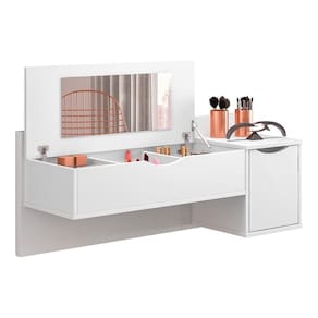 Penteadeira Suspensa Blush Branco - Móveis Albatroz Branco