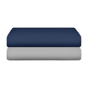 Kit Com 2 Lençol De Malha King Com Elástico 100% Algodão - Linha Casa - Kit 1