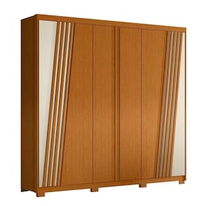 Guarda Roupa Casal Ouro Verde 6 Portas Cinamomo-off White - Móveis Albatroz Cinamomo-off White