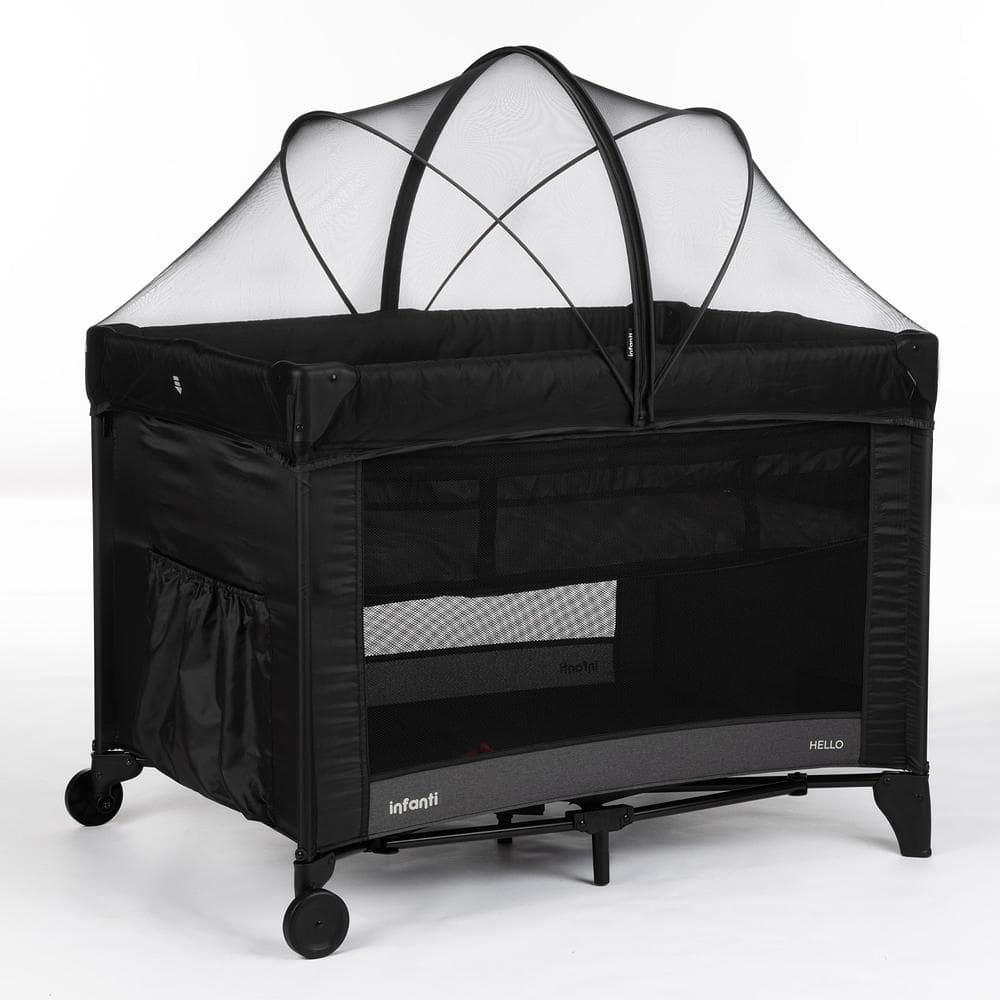 Berço Infantil Hallo Preto Noite - Infanti