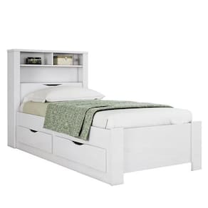 Cama Solteiro Invicta Com Baú E 2 Gavetas Branco - Santos Andirá Branco