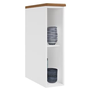 Balcão Nicho Firenze 20cm Branco Com Tampo Mdf - Indékes Branco
