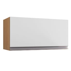 Armário Aéreo Geladeira Andréia 60cm 1 Porta Amêndoa-branco - Ajl Móveis Amêndoa-branco