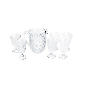 Conjunto Jarra com 6 Taças para Água de Cristal Lile 1,5L/200ml - Lyor