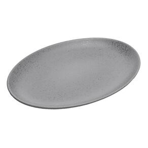 Travessa Para Servir De Cerâmica Mist Cinza Matte 40 cm x 28 cm x 4 cm - Wolff