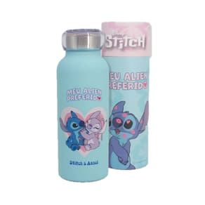 Garrafa Bubble Térmica Stitch Namorados - Zona Criativa