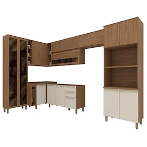 Cozinha Modulada Requinte 9 Peças com Torre Quente 2 Fornos - Móveis Henn