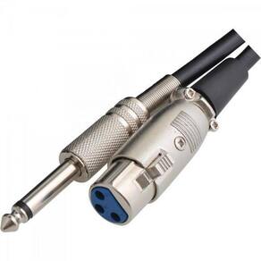 Cabo para Instrumentos XLR F x P10 5M CBMC0001 Preto STORM