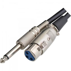 Cabo para Instrumentos XLR F x P10 5M CBMC0001 Preto STORM