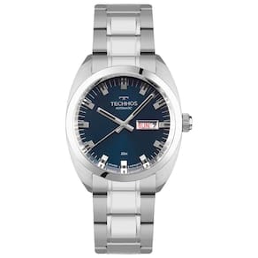 Relógio Technos Masculino Automatico Prata - 8205ov/1a 8205ov/1a