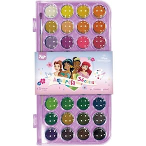 Estojo Aquarela Princesas C/ 36 Cores - Dac