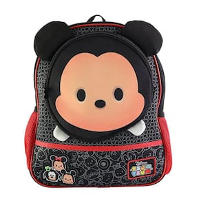 Mochila Escolar Infantil Mickey Costas Alças Bolsos 9 Litros