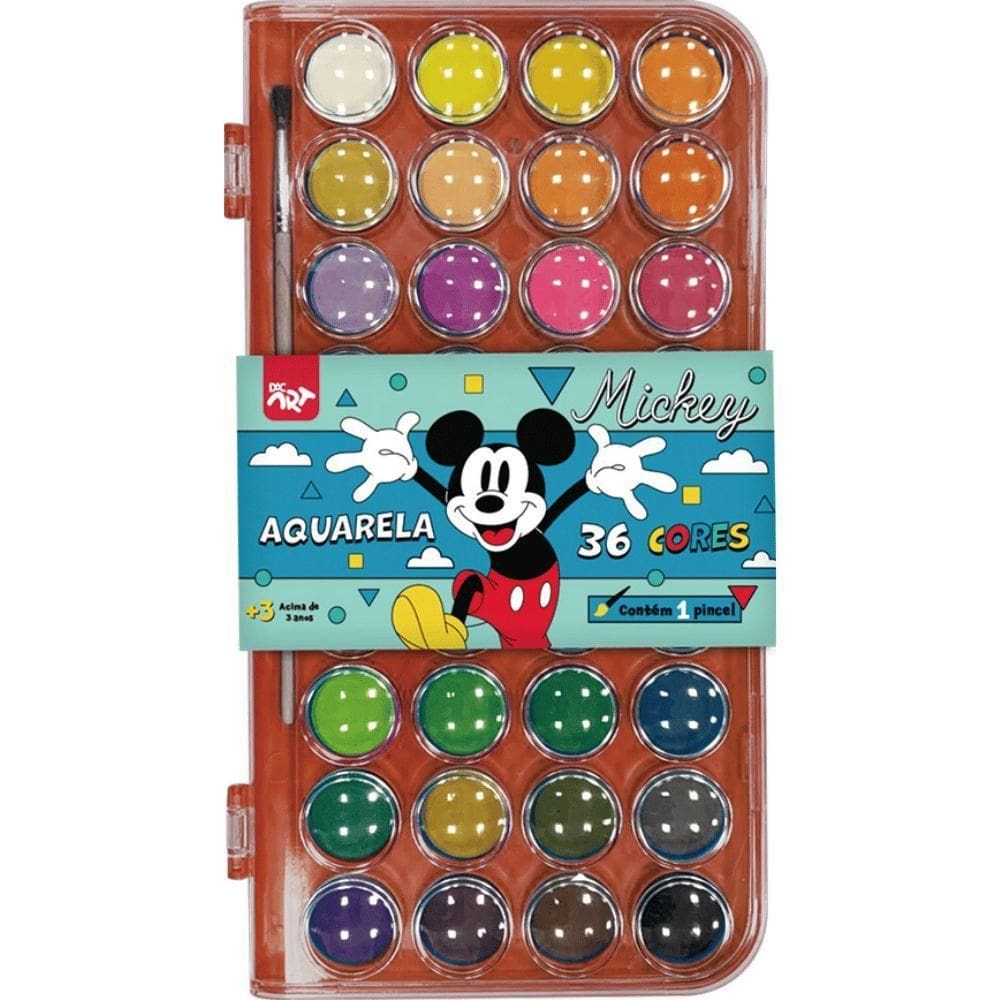 Estojo Aquarela Mickey C/ 36 Cores - Dac