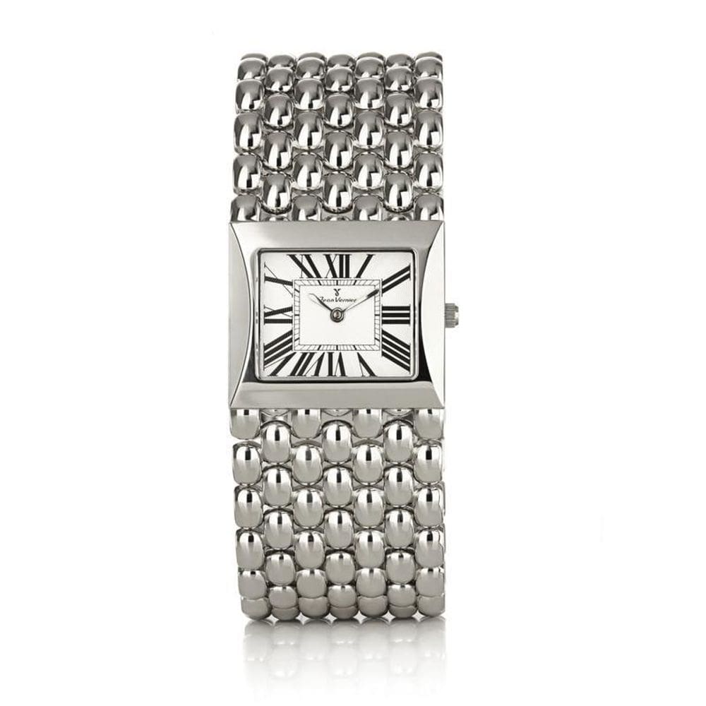 Relógio De Pulso Jean Vernier Feminino Aço Jv00294