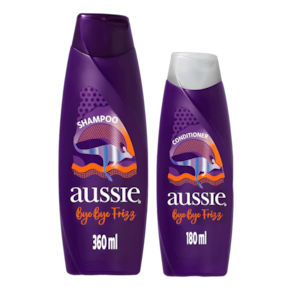 Kit Aussie Bye Bye Frizz - Shampoo 360ml + Condicionador 180ml