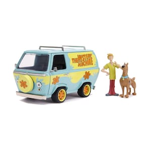 Modelo Diecast Jada Mystery Machine 1:24 com Scooby e Shaggy