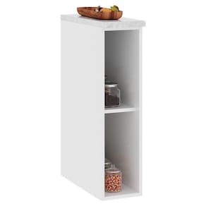 Balcão Nicho Dinamarca 20cm Branco Com Tampo Mdp - Indékes Branco