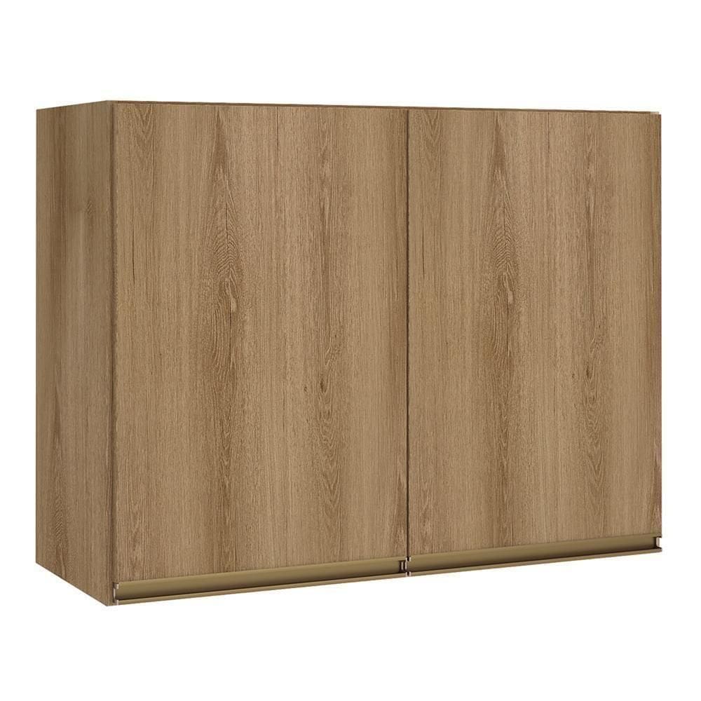 Armário Aéreo Dinamarca 80cm 2 Portas Castani - Indékes Castani