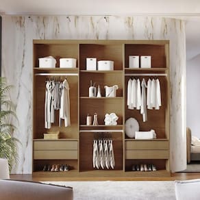 Closet Casal 4 Gavetas 5 Prateleiras Mdf Rufato Imbuia