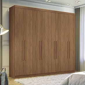 Guarda Roupa 8 Portas E 4 Gavetas Master New Santos Andirá Jatoba