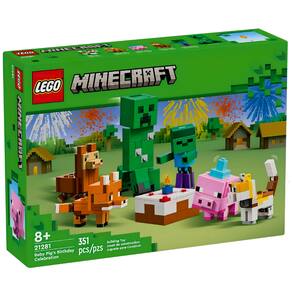 Blocos de Montar Lego Minecraft Aniversário do Porco 21281