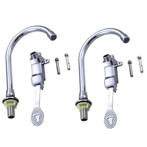 Torneira Valvula Pedal Sem Maos Kit 2 Uni Hospital Clinica Laboratorio Medico Banheiro Piscina Cozinha