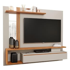Painel Suspenso Treviso Off White-cinamomo Para Até 60? - Permóbili Off White-cinamomo