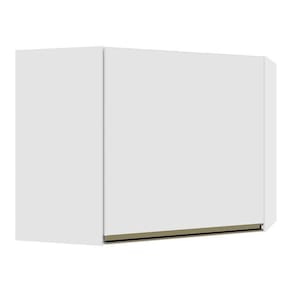 Armário Aéreo De Canto Dinamarca 1 Porta Branco - Indékes Branco