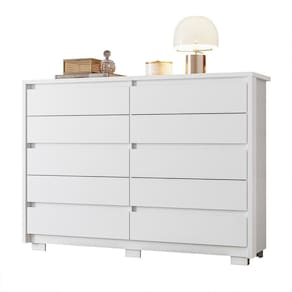 Cômoda Duetto 10 Gavetas Branco - Móveis Albatroz Branco
