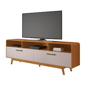 Rack Para Até 70 Polegadas Cristal Jcm Cinamomo Off White