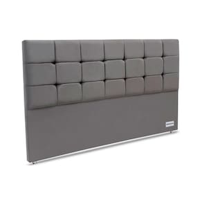 Cabeceira Cama Box Estofada 195 Piave Veluto King 195 - Suede Cinza - Ortobom