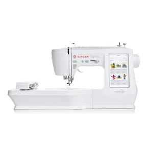 Máquina De Costura E Bordado Singer Se9185 Bivolt Cor Branco 110v/220v com wi-fi