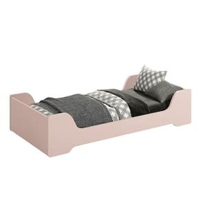Cama Evolutiva 2 Em 1 Zaki Rosa Fosco Com Colchão D20 - Reller Móveis Rosa Fosco