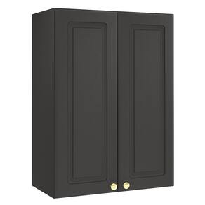 Armário Aéreo Firenze 60cm 2 Portas Chumbo - Indékes Chumbo