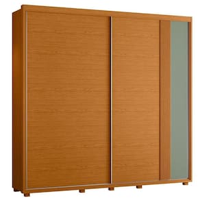 Guarda Roupa Casal Acácia 2 Portas Deslizantes Cinamomo-sálvia - Móveis Albatroz Cinamomo-sálvia