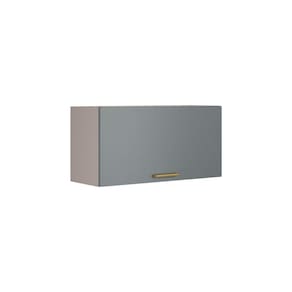 Armário Geladeira Essence Porta Basculante 80cm - Itatiaia Fendi-gris