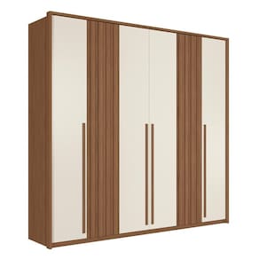 Guarda Roupa Casal Coimbra 6 Portas Jatobá-areia - Santos Andirá Jatobá-areia