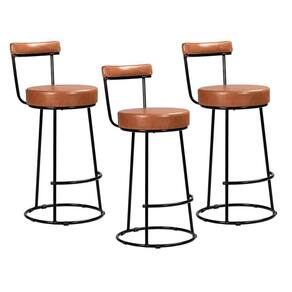 Kit 3 Banquetas Miami 96cm Couríssimo Amarula - Salaone Amarula