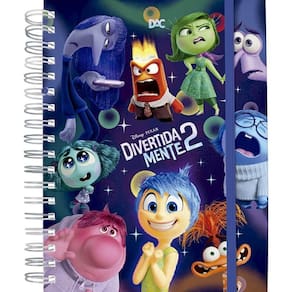 Caderno Smart Universitário Divertidamente Disney Wire-o 80 Folhas Dac