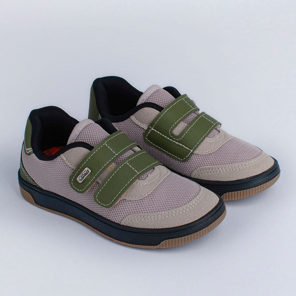TENIS KIDY ASTRAL PRETO/NATURAL/VERDE Kidy